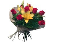 comprar Ramo Rosas y Lilum